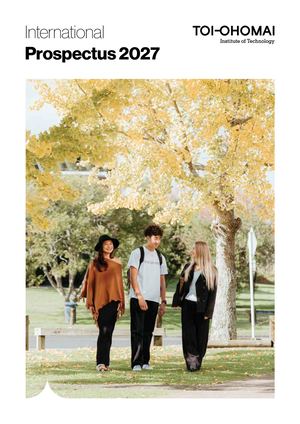 Toi Ohomai International Prospectus 2027