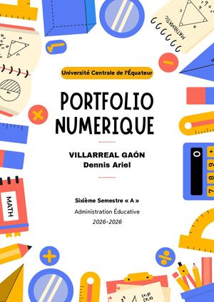 Portfolio Numérique