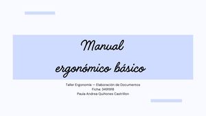Manual Ergonomia