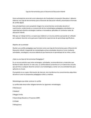 Caja De Herramientas Para El Docente Laboratorio