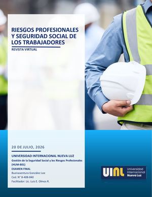 Hum801 Examen Final Riesgos Profesionales (Revista Virtual)