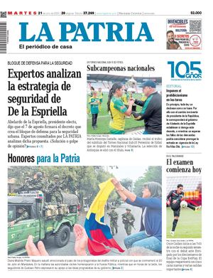Portada 21 de julio del 2026