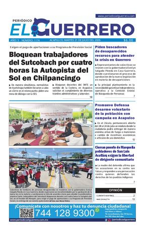 Martes 21 de julio del 2026