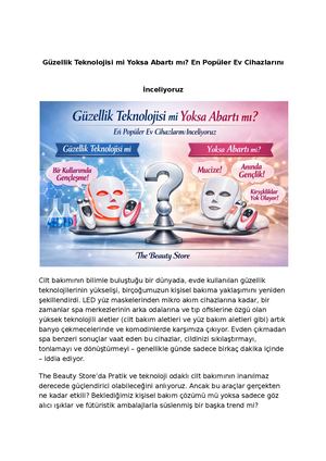 Güzellik Teknolojisi Mi Yoksa Abartı Mı