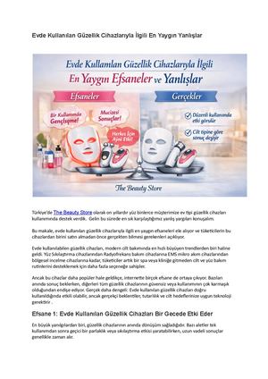 Evde Kullanılan Güzellik Cihazlarıyla İLgili En Yaygın Yanlışlar