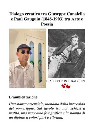 Dialogo Tra Giuseppe Canalella E Paul Gauguin Tra Arte E Poesia