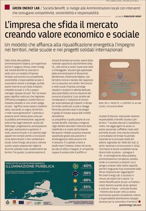 Green Energy Lab ne Il Sole 24 Ore 21.07.2026