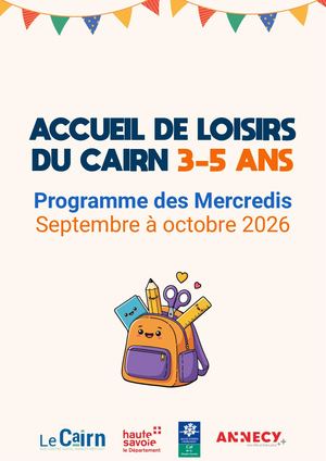 PROGRAMME ACCUEIL DE LOISIRS MERCREDIS 3-5 ANS