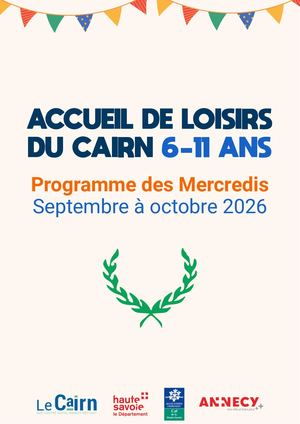PROGRAMME ACCUEIL DE LOISIRS MERCREDIS 6-11 ANS