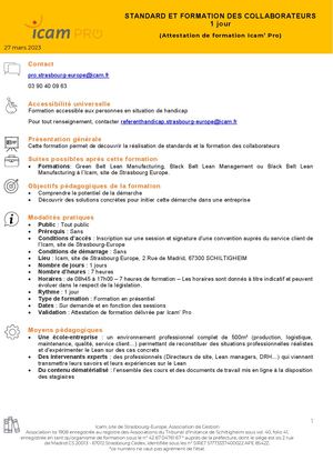 51 Standard Et Formation Des Collaborateurs