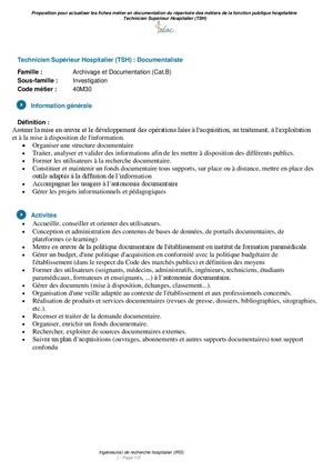 Technicien Supérieur Hospitalier