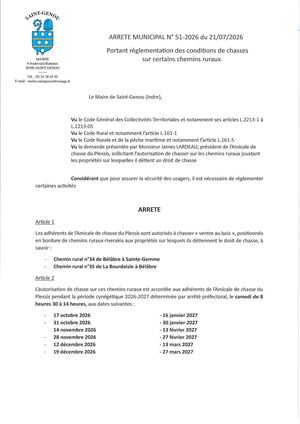 Arrete 51 2026
