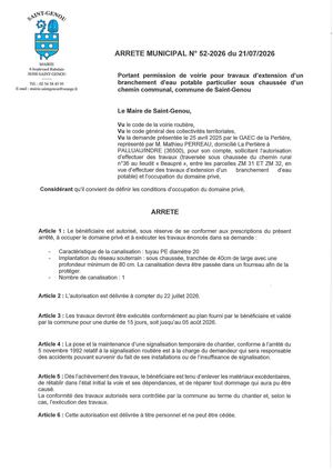 Arrete 52 2026