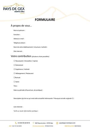 Questionnaire Dp 2026 2027