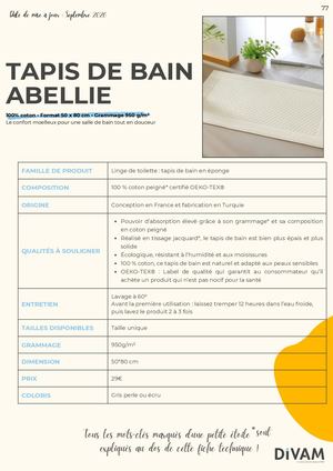 Tapis De Bain Abellie