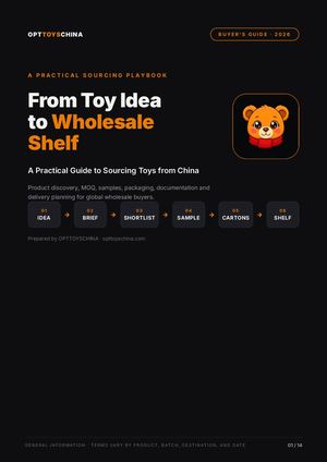 Opttoyschina From Toy Idea To Wholesale Shelf