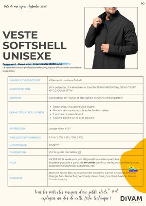 Veste Softshell Pro