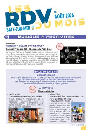 Rdv Du Mois Aout 2026