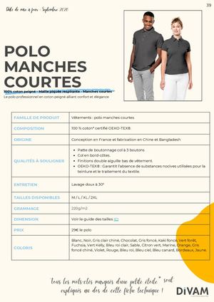 Polo Manches Courtes