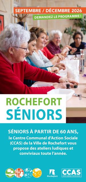 Programme Rochefort séniors - septembre à décembre 2026