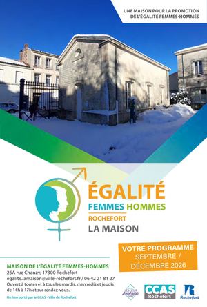 Maison de l'égalité, programme septembre à décembre 2026