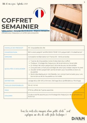 Coffret Semainier