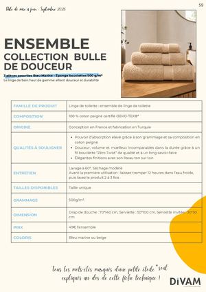 Ensemble Collection Bulle De Douceur
