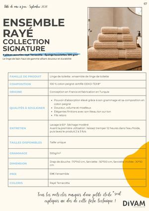 Ensemble Rayé Collection Signature