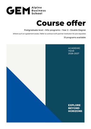 Year 2_Double Degree_MSc Program