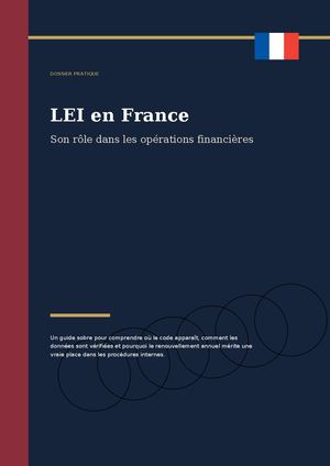 LEI en France : son rôle dans les opérations financières