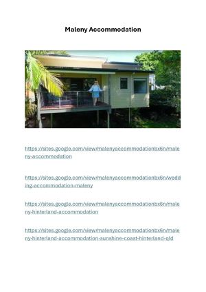 Maleny Accommodation