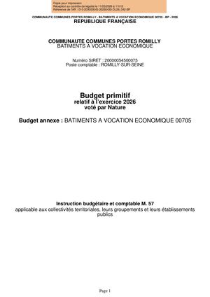 BP 2026 - Bât Eco