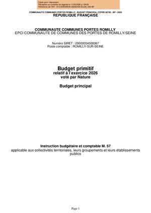 BP 2026 - Budget Principal