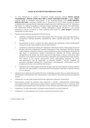 Zgoda Na Wizerunek Wraz Z Klauzulą Informacyjną All4kids 2026