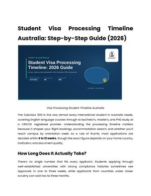 Student Visa Processing Timeline Australia Step By Step Guide (2026)