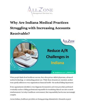 Why Are Indiana Medical Practices Struggling with Increasing Accounts Receivable?