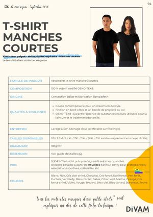 T Shirt Manches Courtes