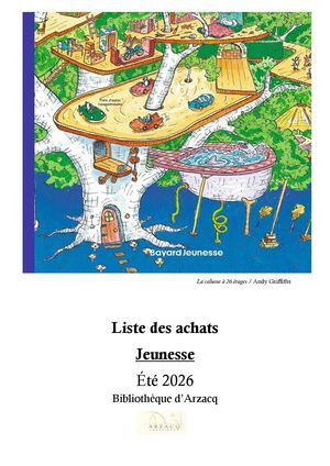 Liste Achats Jeunesse été 2026