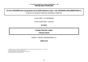 CFU 2025 - BUDGET ASSAINISSEMENT
