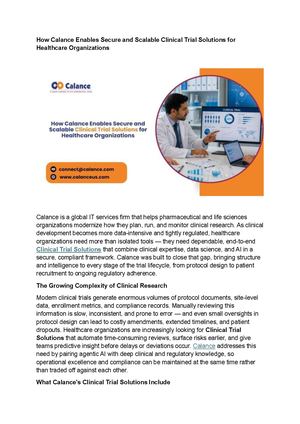 Clinical Trial Solutions