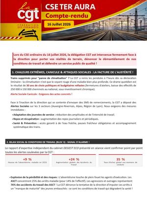 Compte Rendu Cse Ter Aura 16 Juillet 2026