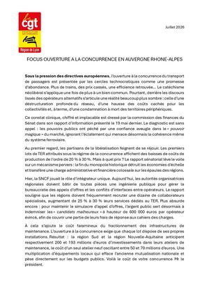 OUVERTURE A LA CONCURRENCE