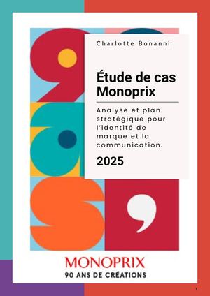 Etude De Cas Monoprix