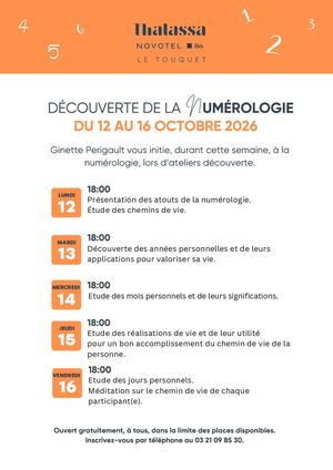 Découverte De La Numérologie 12 Au 16 Octobre 2026