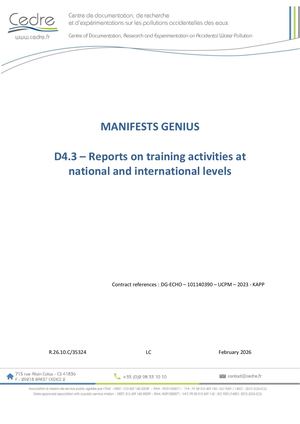 D4.3 - Reports on training activites at national and international levels