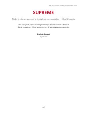 Etude De Cas Supreme Bonanni 2