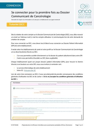 Accéder au DCC depuis le DPI - 1ère fois