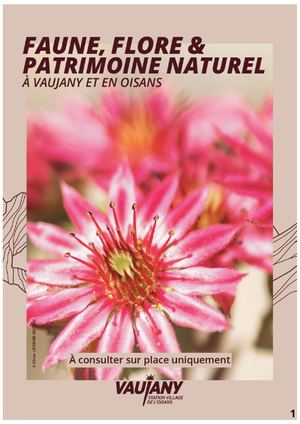 Guide Faune Flore Patrimoine Vaujany