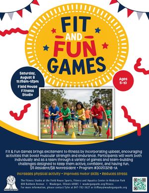 Fit And Fun Games Flyer