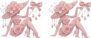 Pembe Kadi̇n İNci̇li̇ Kurdela